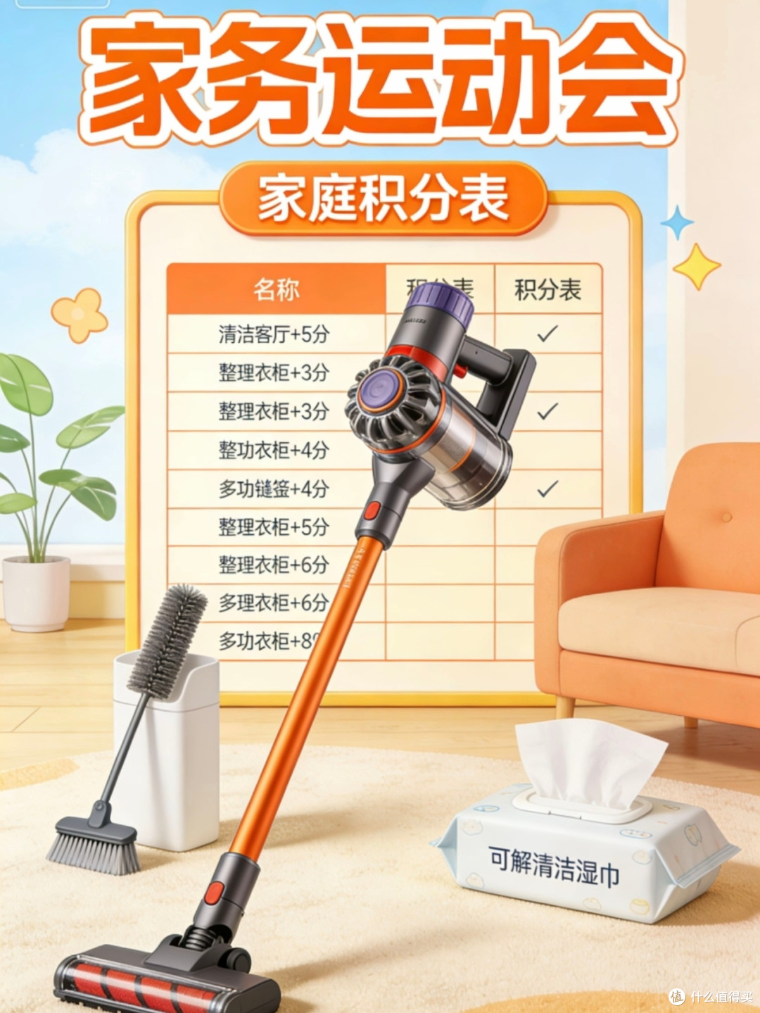 家务运动会:3神器助力全家大扫除