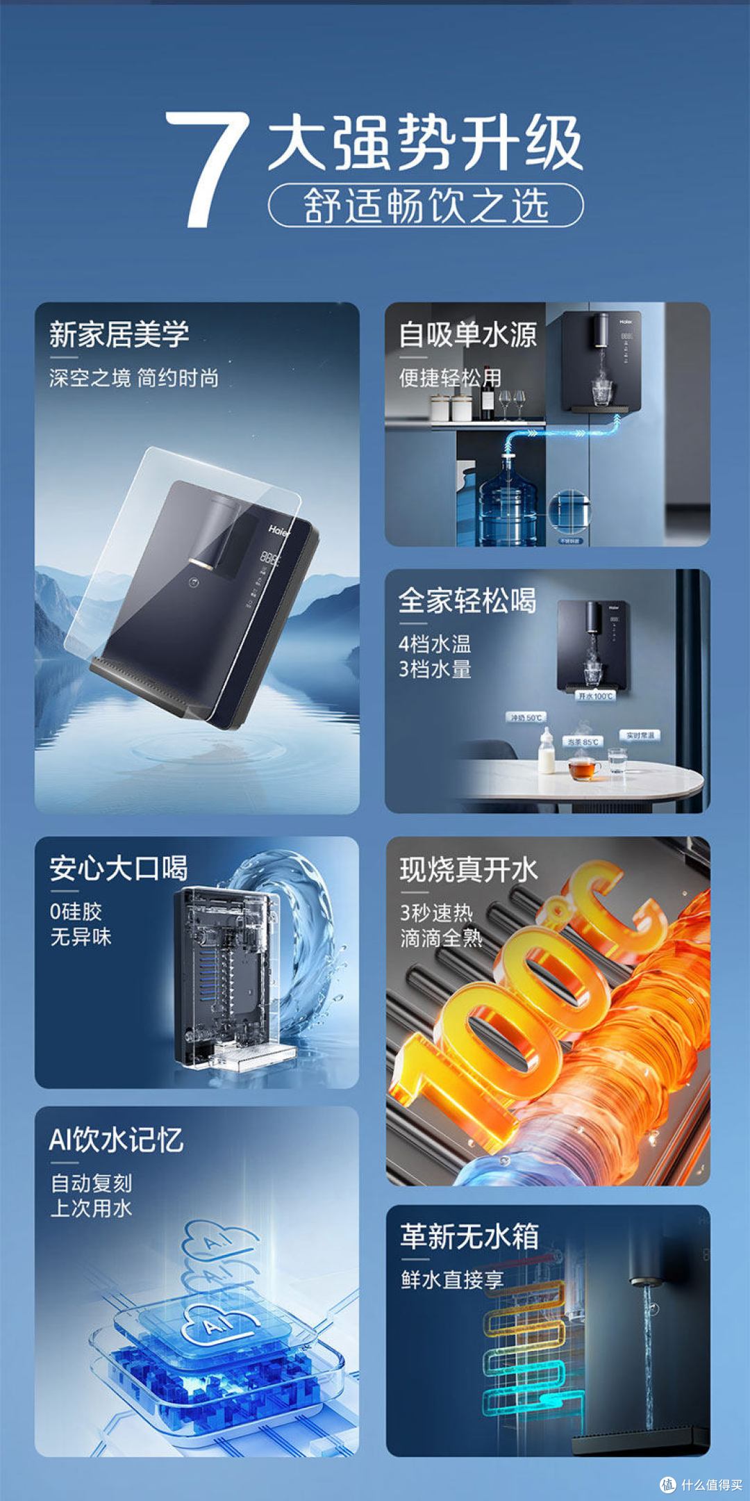 海尔桶装水管线机测评精准控温:+不锈钢水路,桶装水家庭必入!