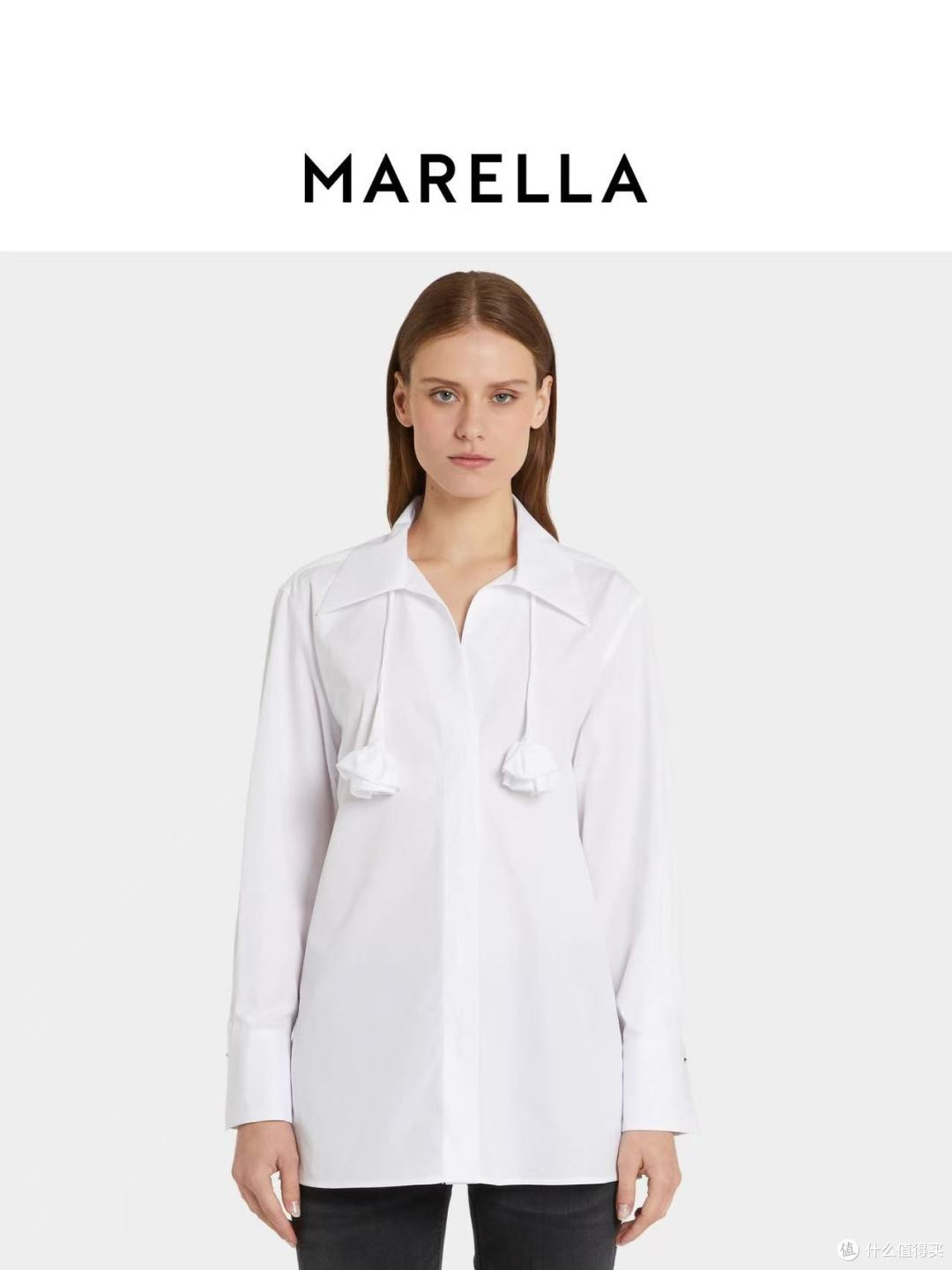 MARELLA白色纯棉衬衫|承包你一整年的百搭仪式感✨