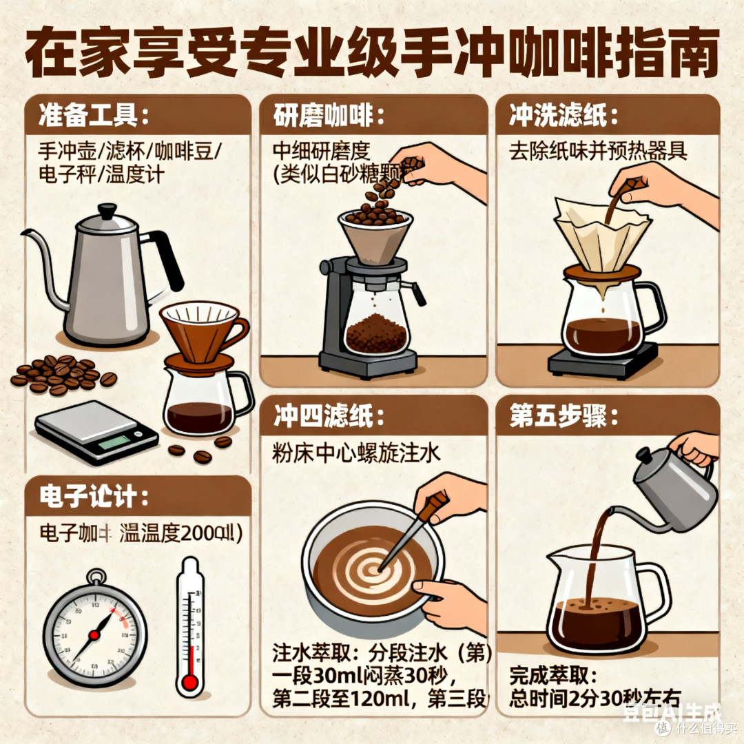 如何在家享受专业级手冲咖啡？