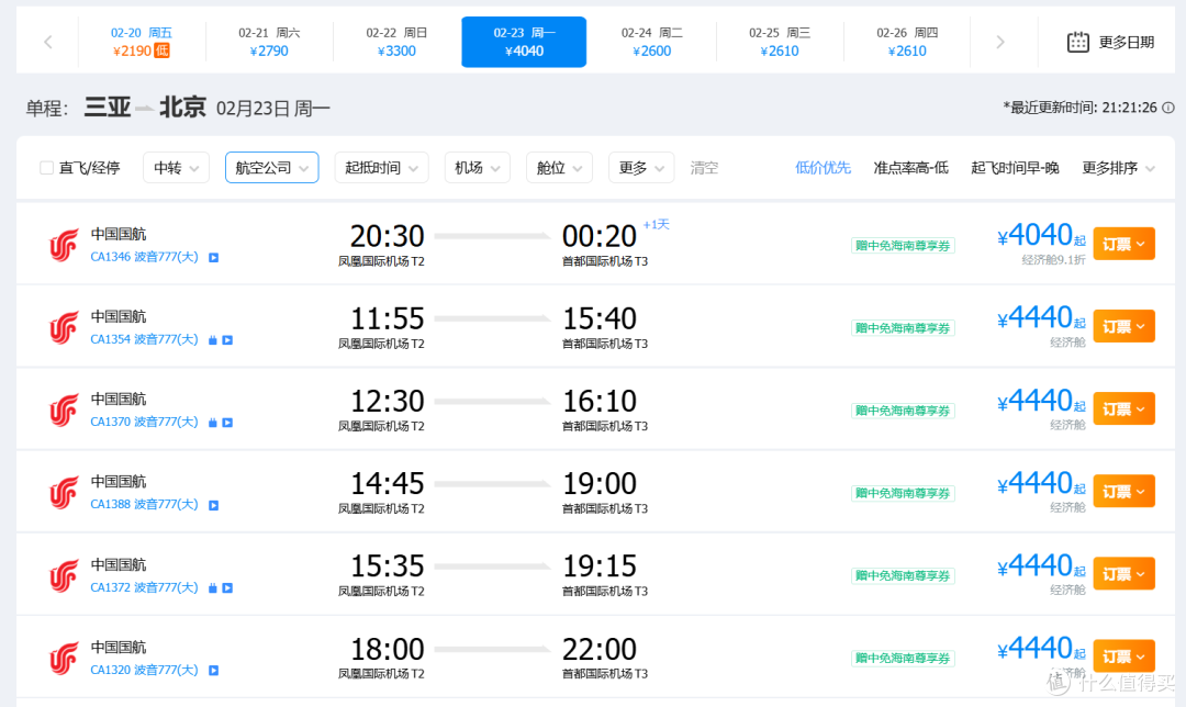 整治春节高票价的邪修:春节海南回北京,这样买票了三个人省四千