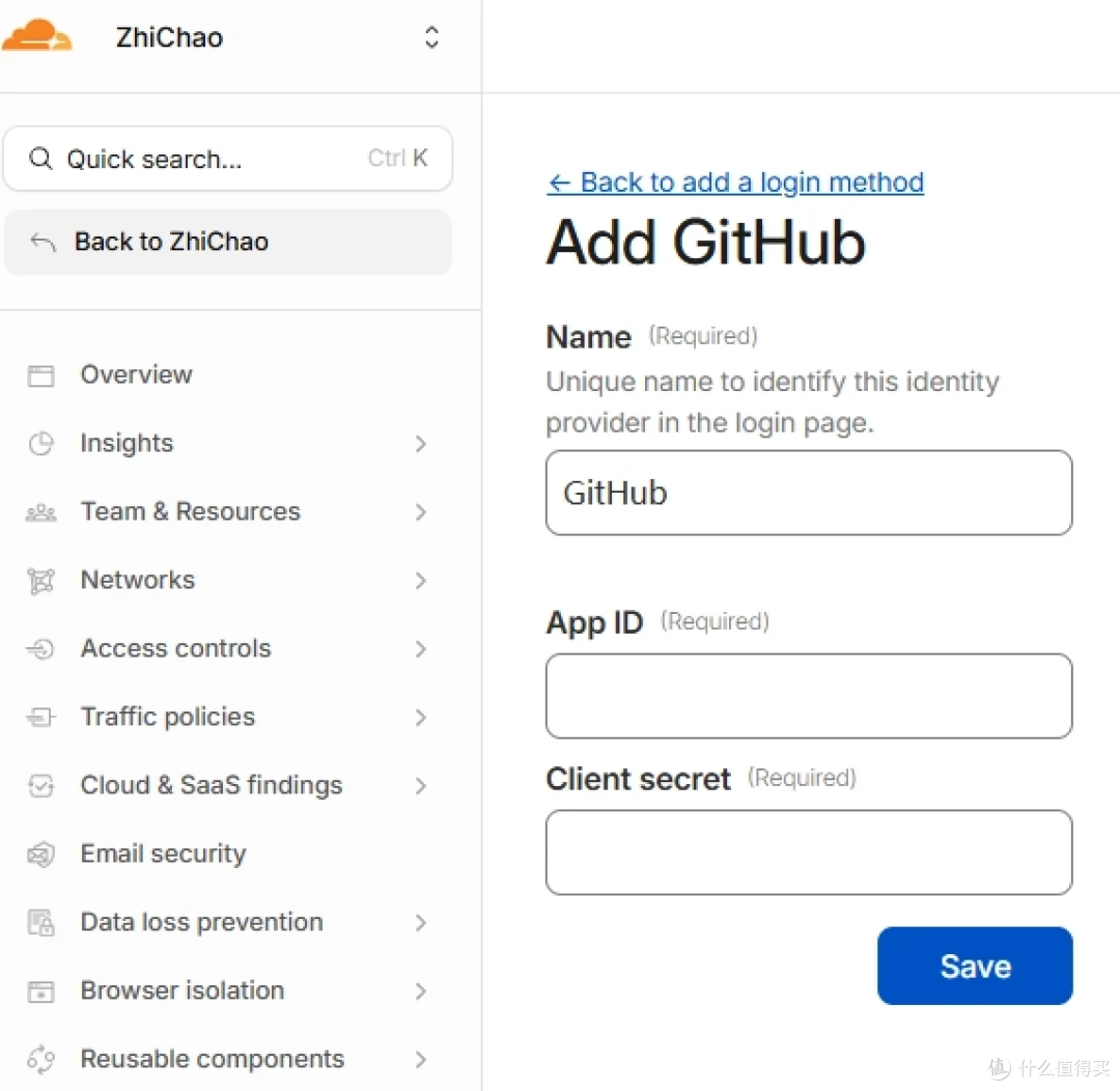 添加 GitHub