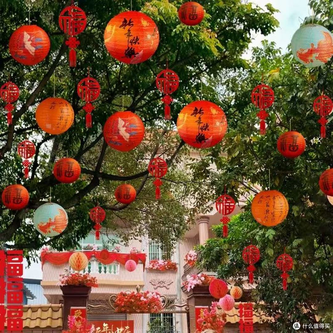 2026 马年氛围感天花板!这串小红灯笼把年味焊在院子里🏮