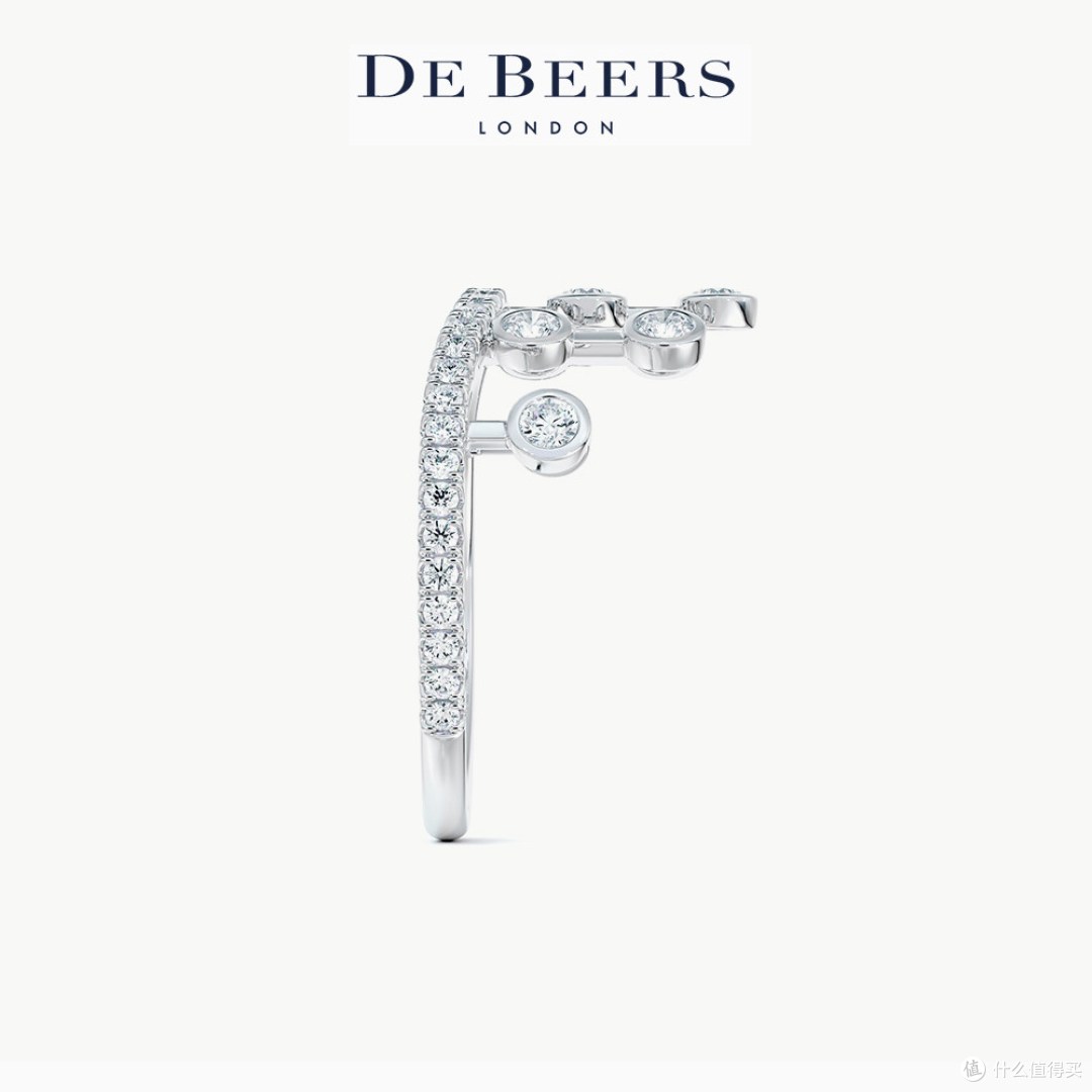 新年加冕 De Beers Dewdrop露珠铂金皇冠戒|温柔显贵天花板