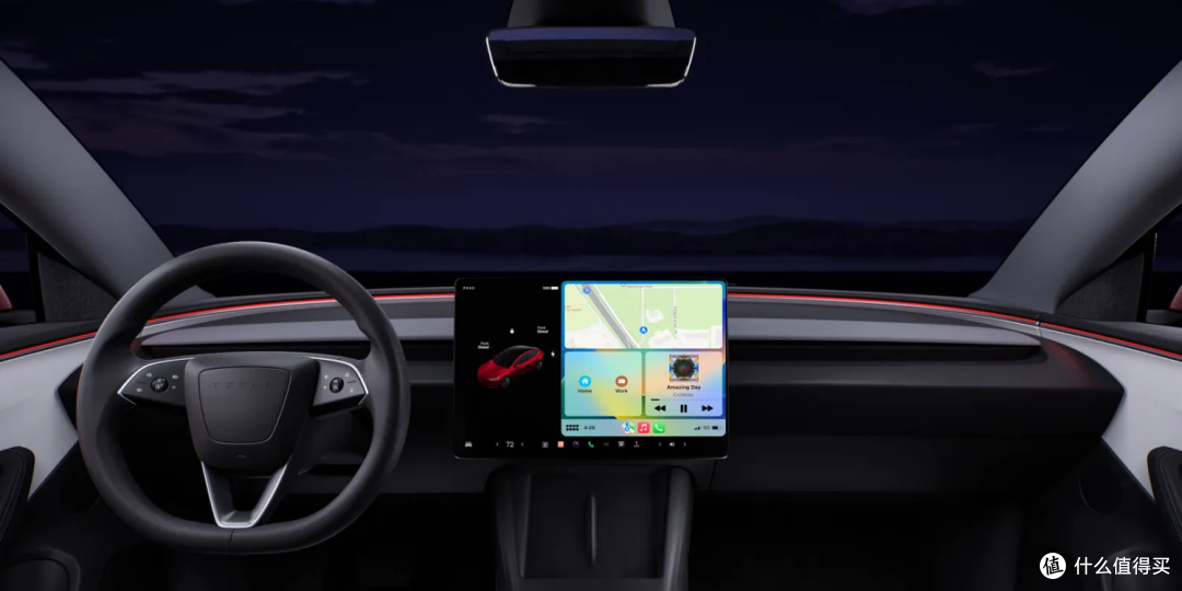 特斯拉即将支持苹果CarPlay,仅用2/3屏,绝不碰车辆核心功能