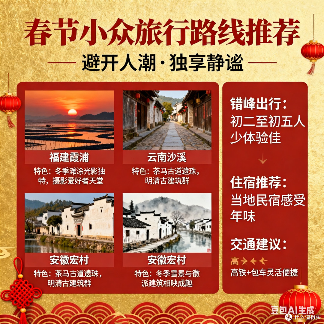 春节出游不挤?这些冷门景点等你来!