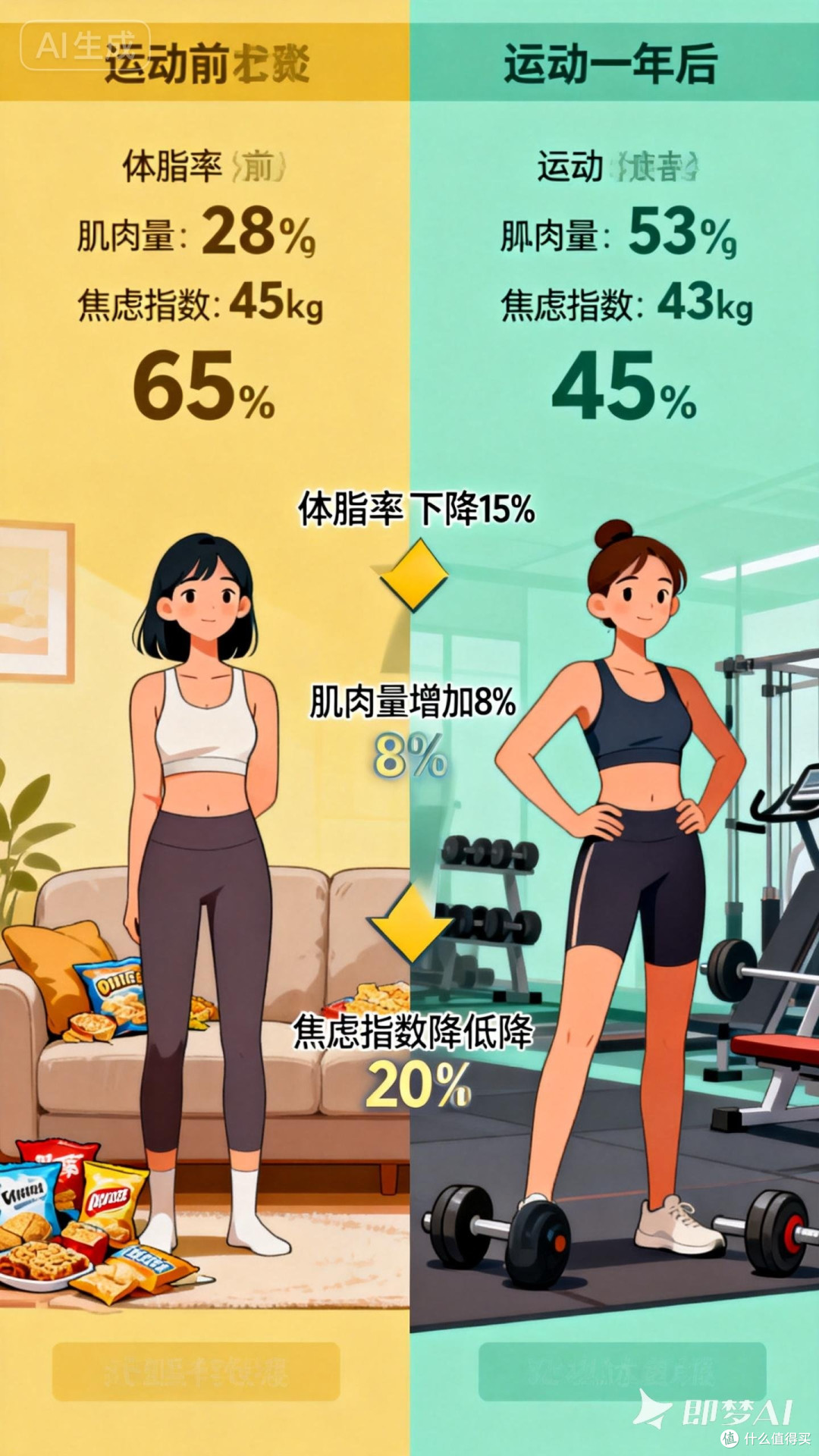 运动一年带来的身心改变