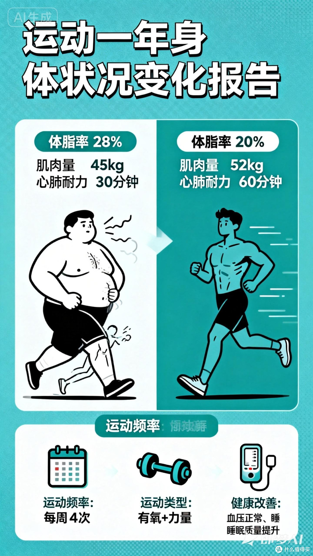 运动一年，身体状况如何