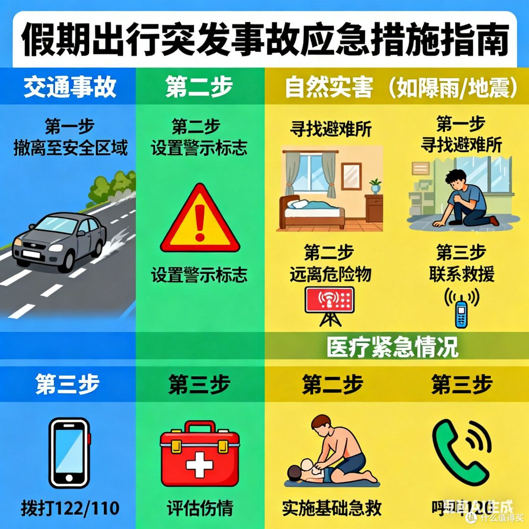 假期出行遭遇突发事故的应急措施