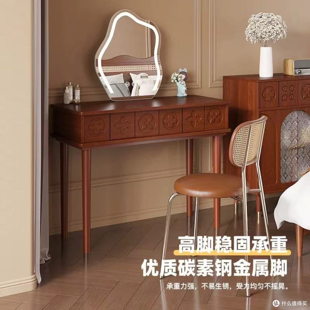 美式复古×中古风梳妆台✨2025新款 小户型主卧高级感拉满
