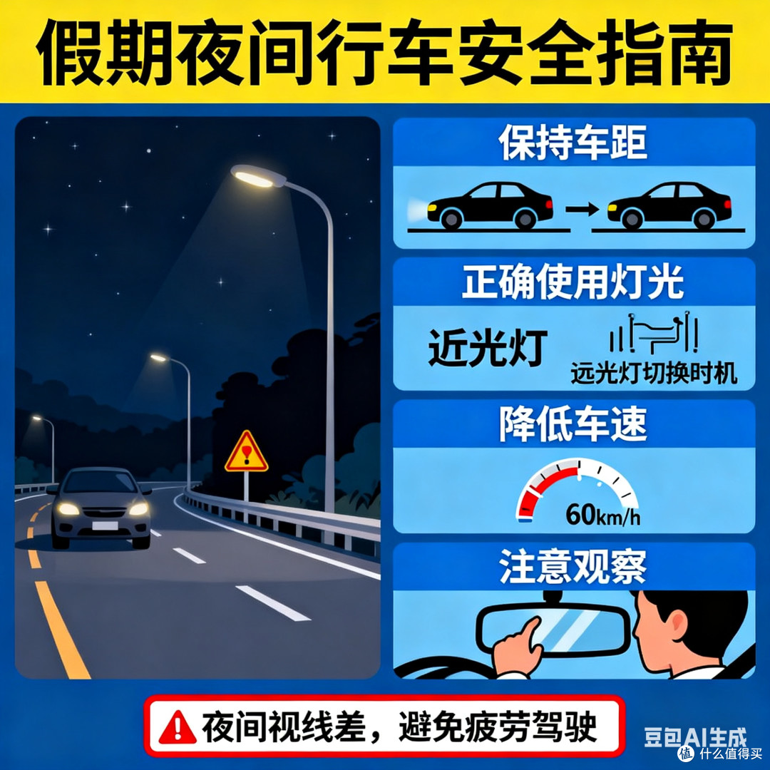 假期夜间行车安全指南
