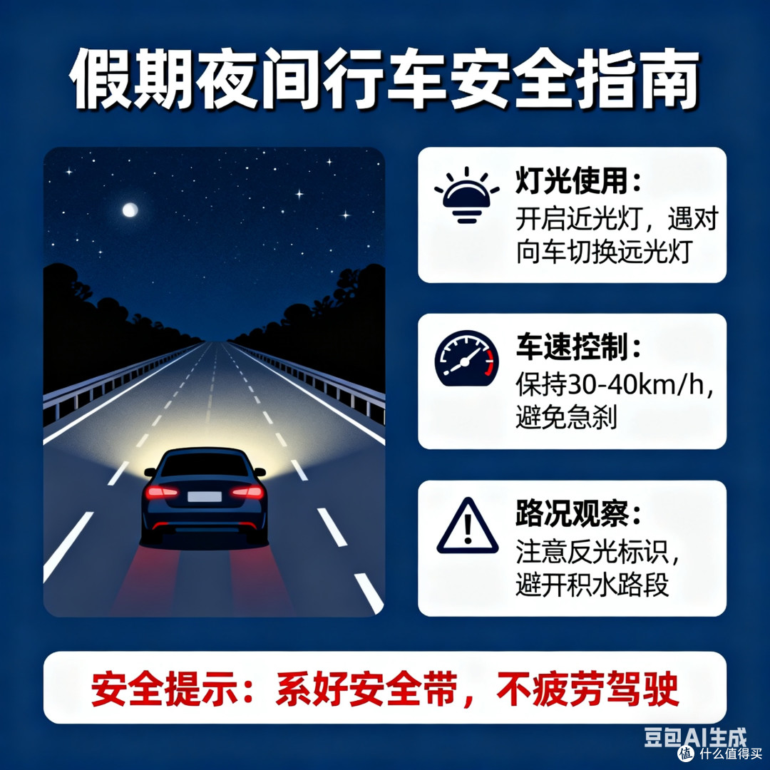 假期夜间行车安全指南
