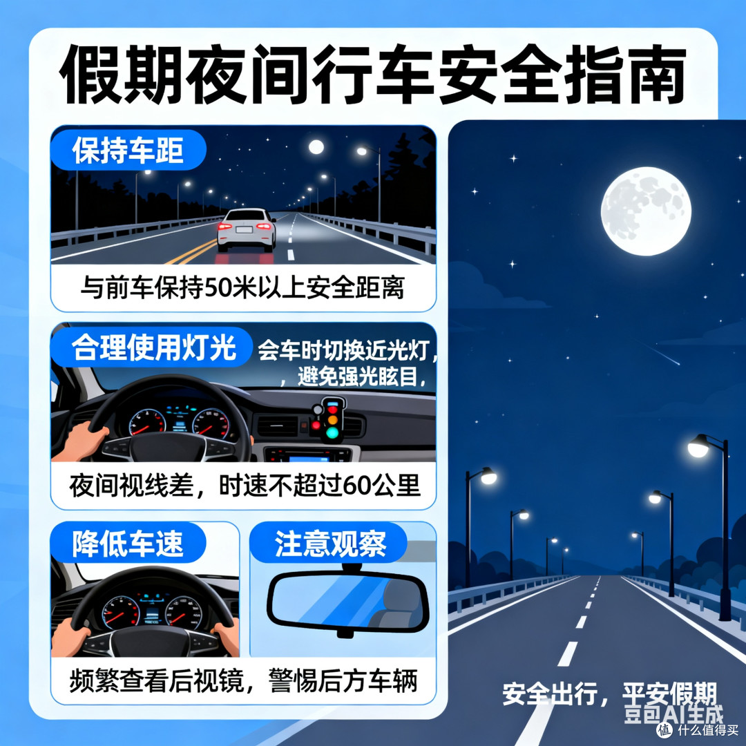 假期夜间行车安全指南