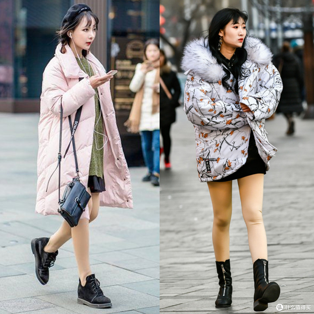 为什么劝女生穿羽绒服不要配肉丝袜、瑜伽裤?看完真实街拍就懂了