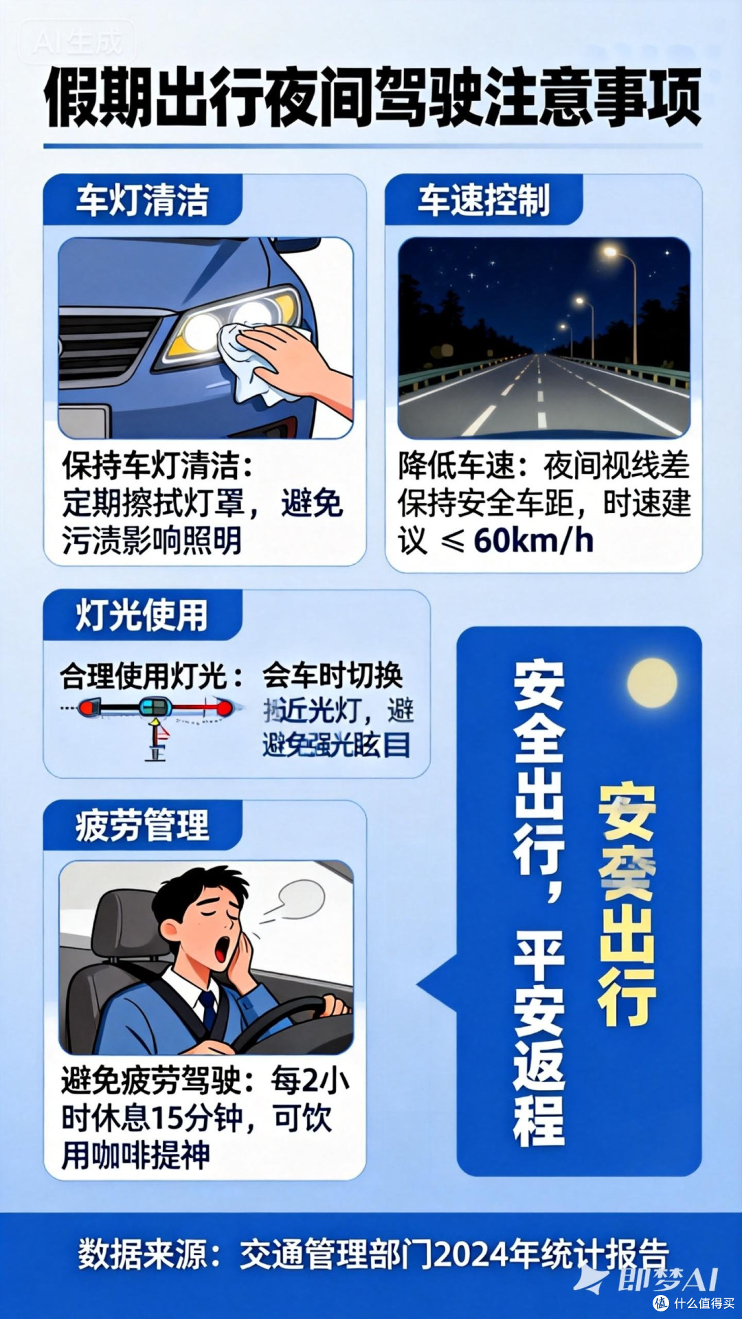 假期出行夜间驾驶注意事项