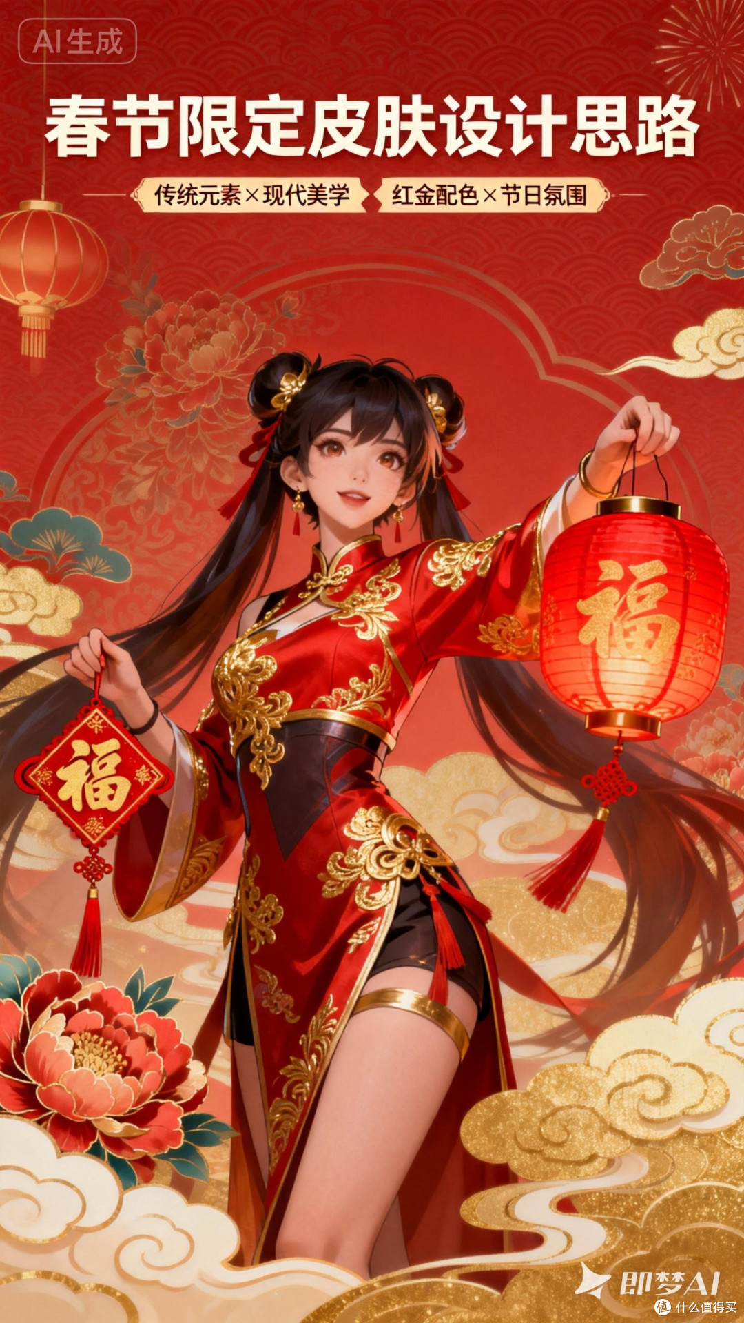 我的春节皮肤创作过程