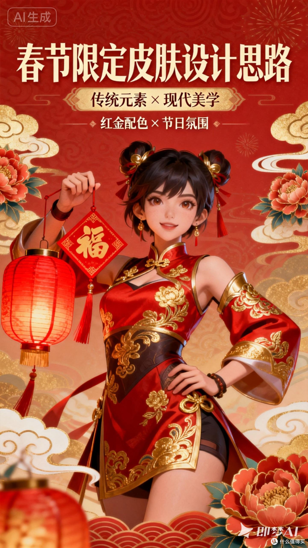 我的春节皮肤创作过程