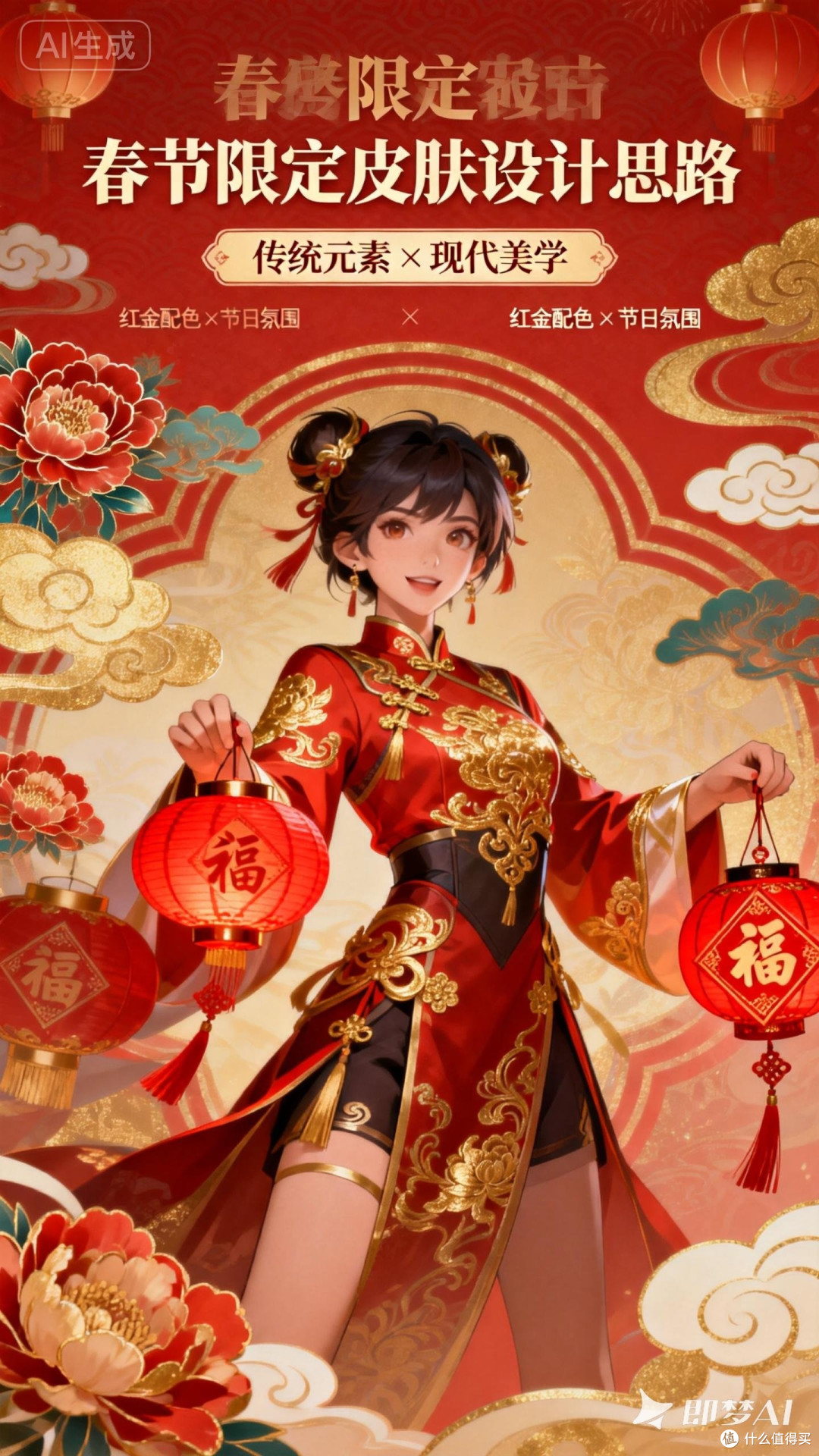 我的春节皮肤创作过程