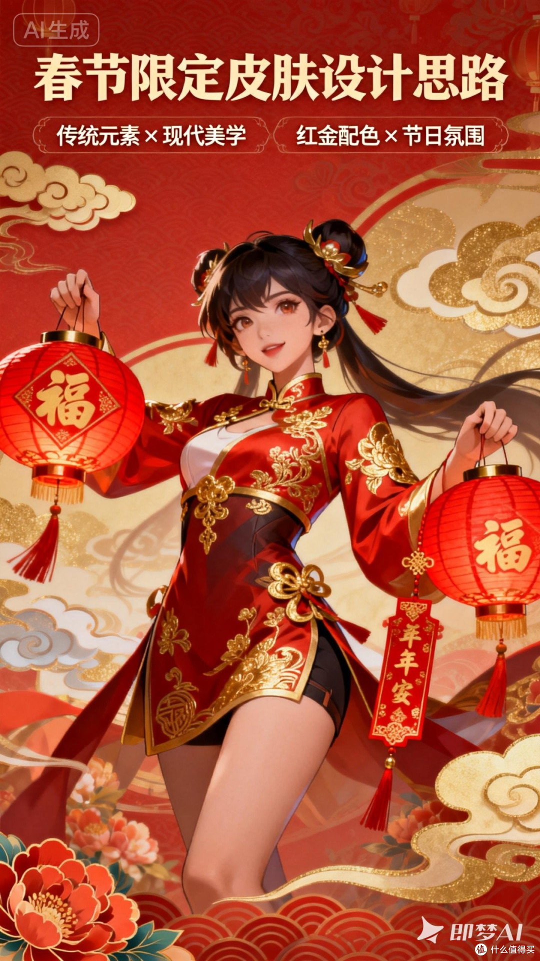 我的春节皮肤创作过程