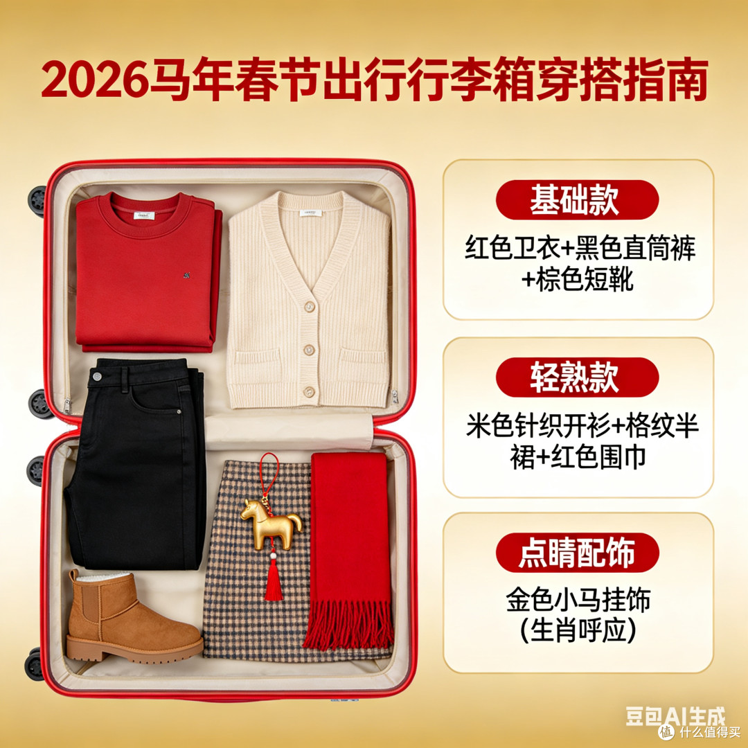 春节出行,行李箱穿搭建议