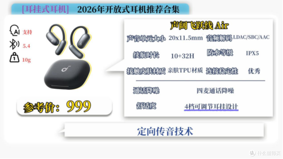 性价比开放式耳机有哪？十大性价比最高的开放式耳机品牌实测推荐