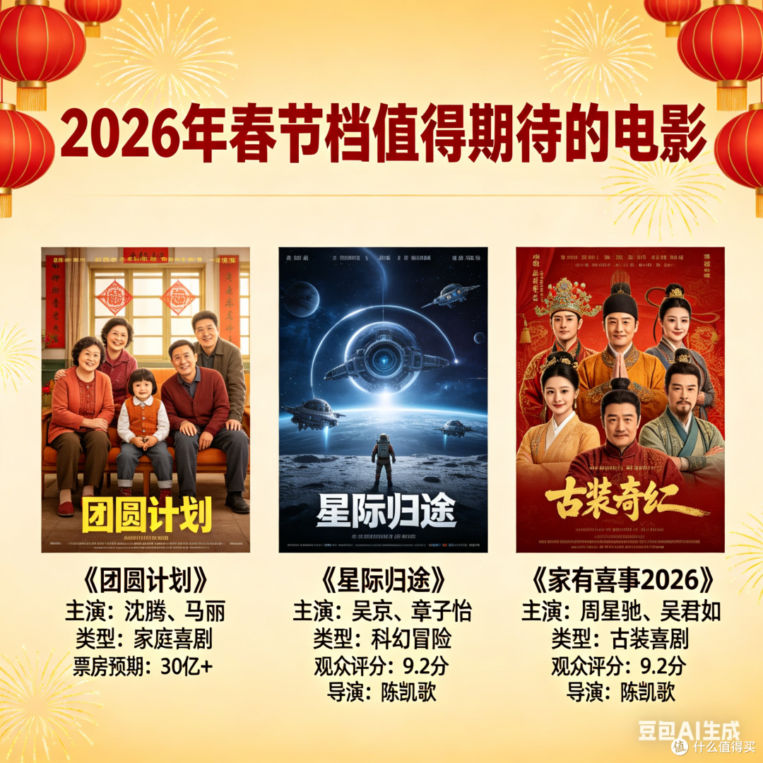 2026年春节,哪些电影值得期待?