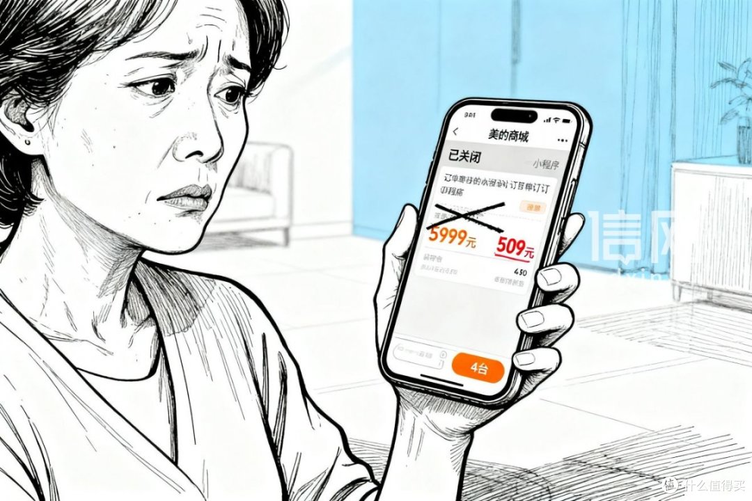 美的商城原价5999元净水机错标成509元
