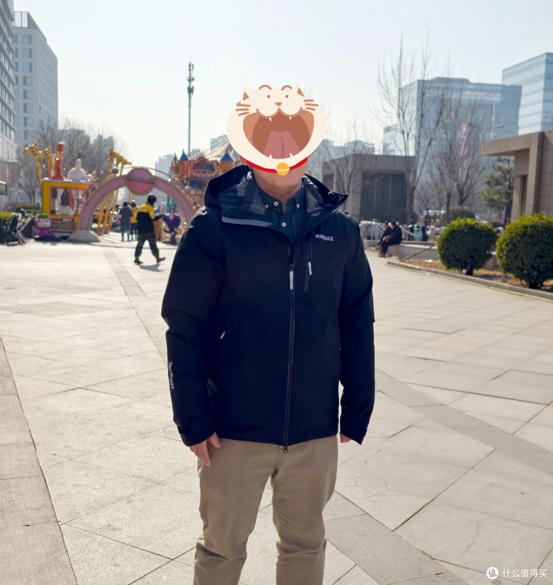 男士户外硬核装备!黑冰800 蓬鹅绒三合一冲锋衣,防风耐磨又防水
