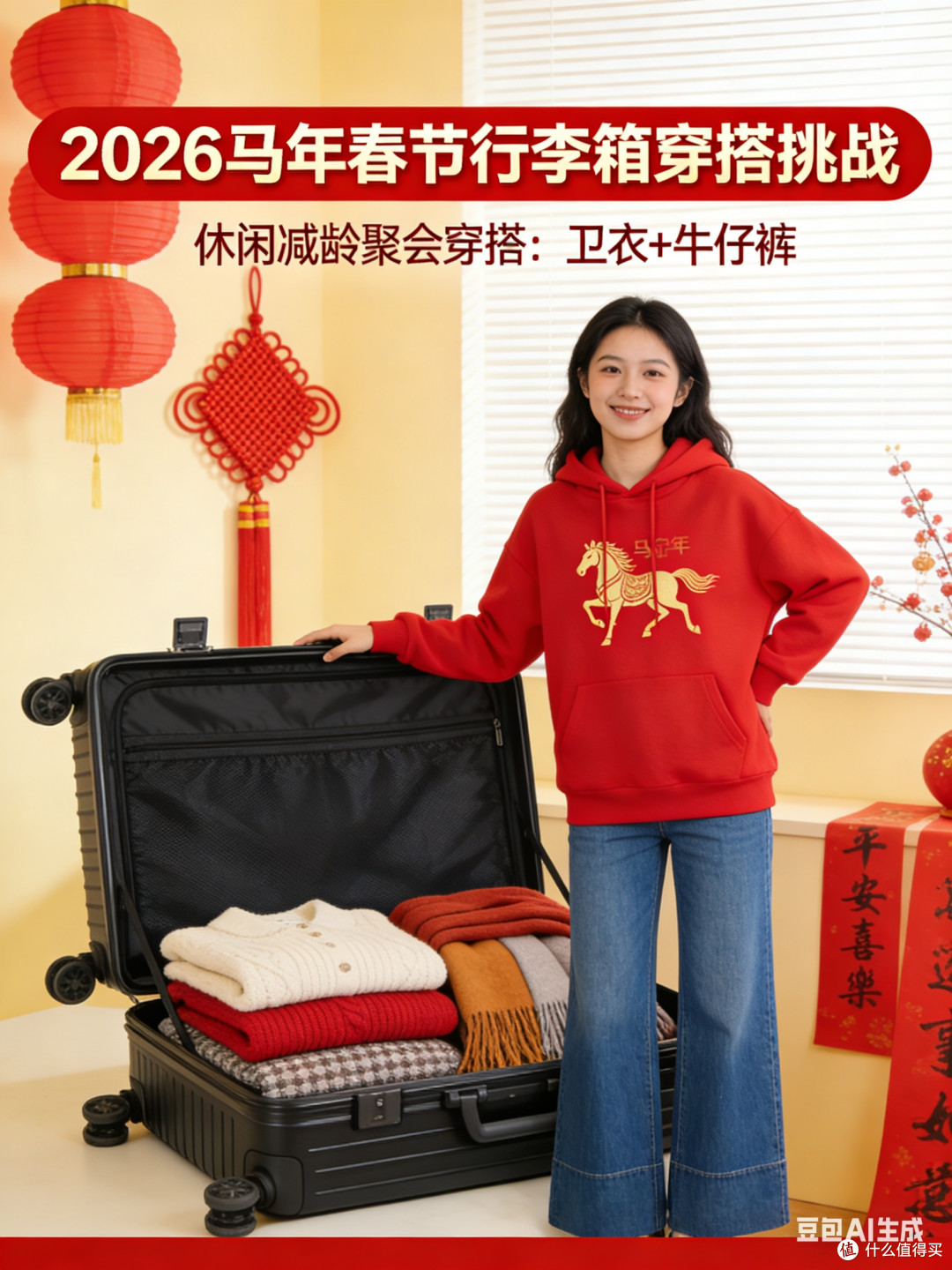 春节行李箱穿搭挑战:极简搭配应对多场合