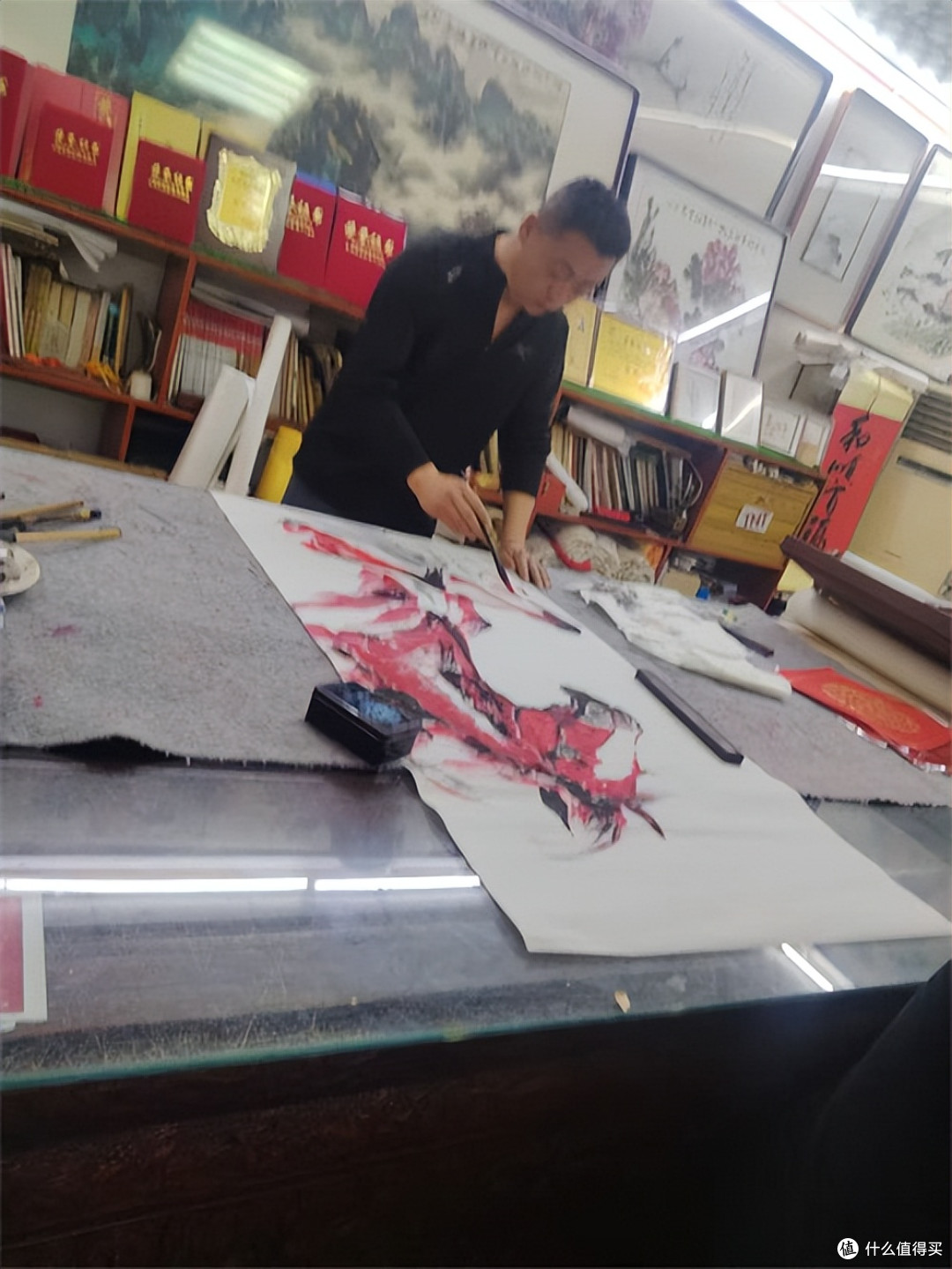 唐山市开平凤凰花卉田野画苑举办迎新纳福书画家笔会话动
