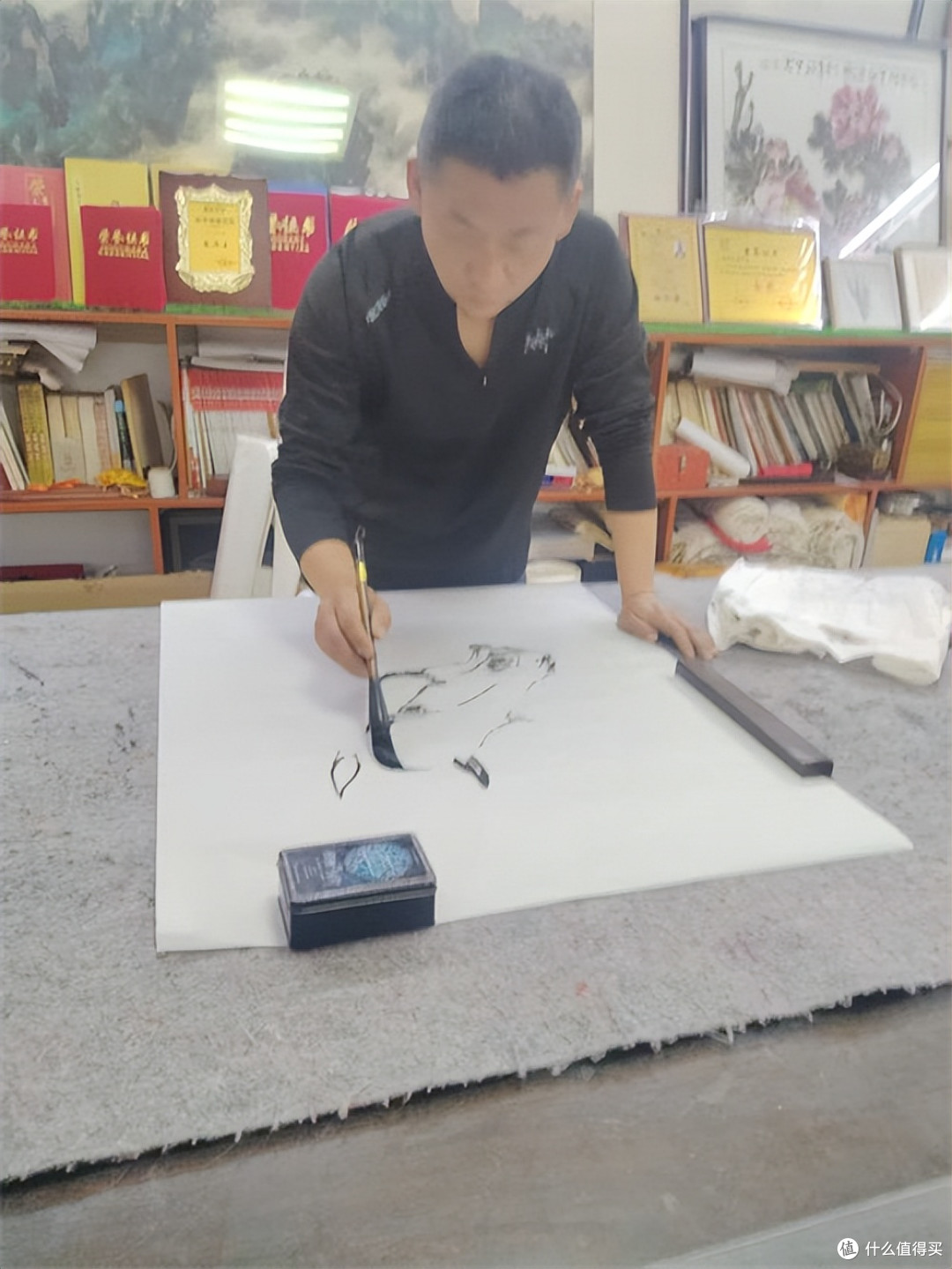 唐山市开平凤凰花卉田野画苑举办迎新纳福书画家笔会话动
