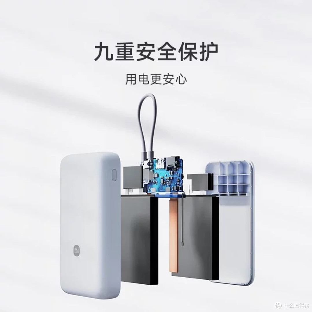 小米20000mAh充电宝：大容量快充