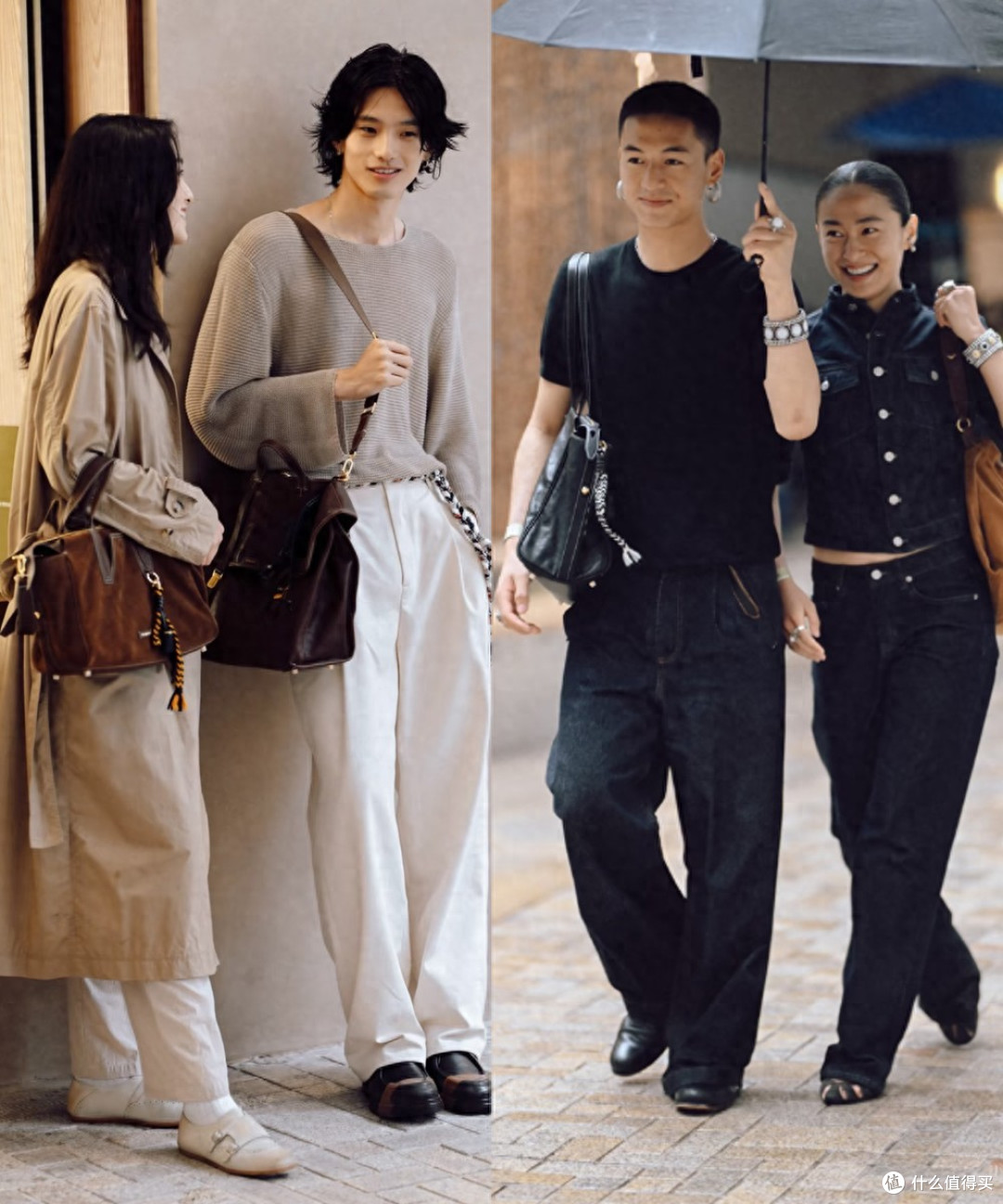 现在没人背LV、香奈儿包包!很多都背山下有松,背在身上高级清爽
