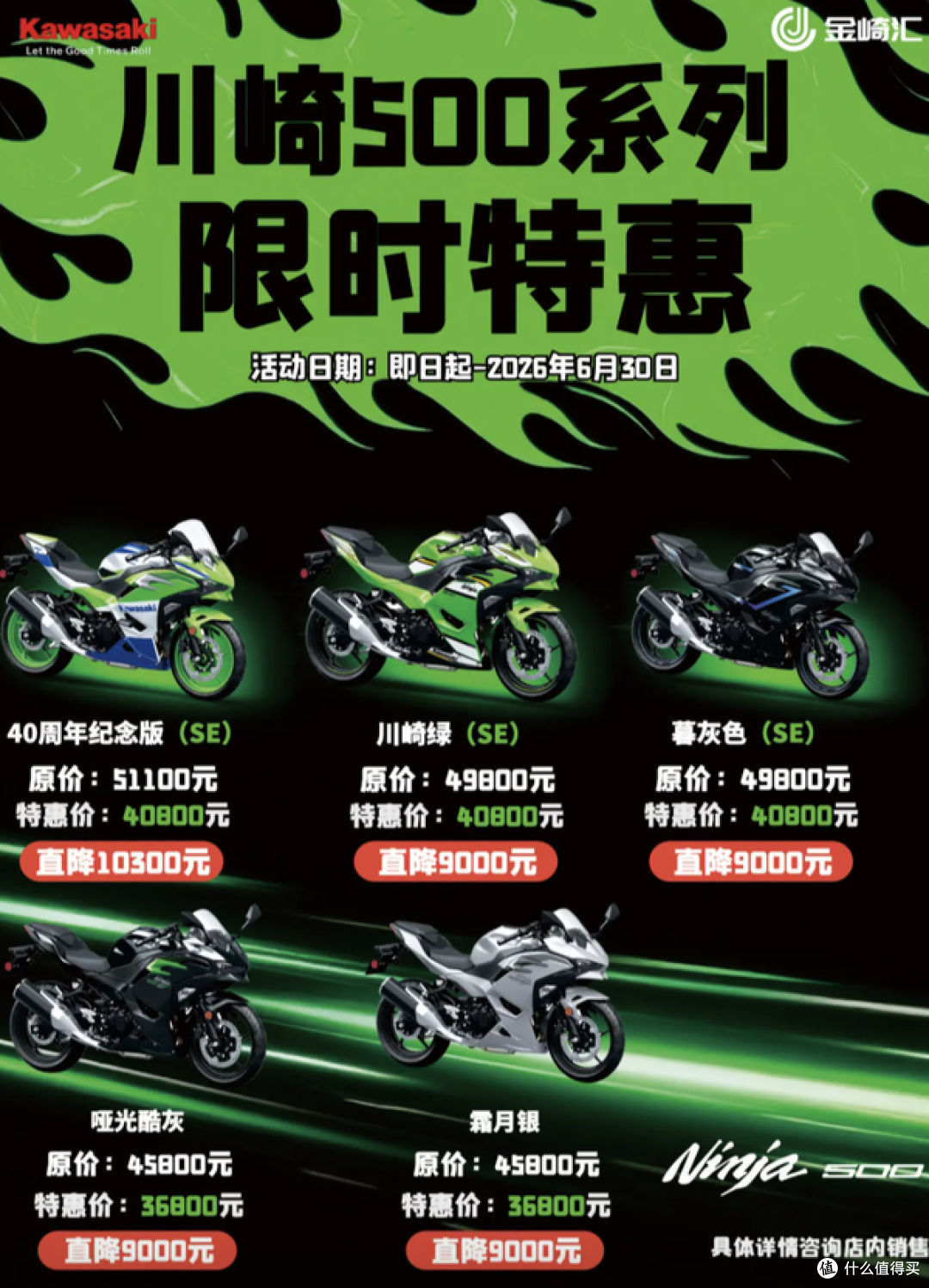 川崎Ninja 500暴跌9千,现在抄底究竟是捡漏还是当韭菜?