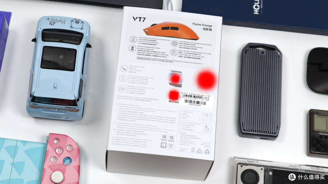 原生双8000Hz回报率,雷柏VT7焰影橙无线游戏鼠标值不值得买?