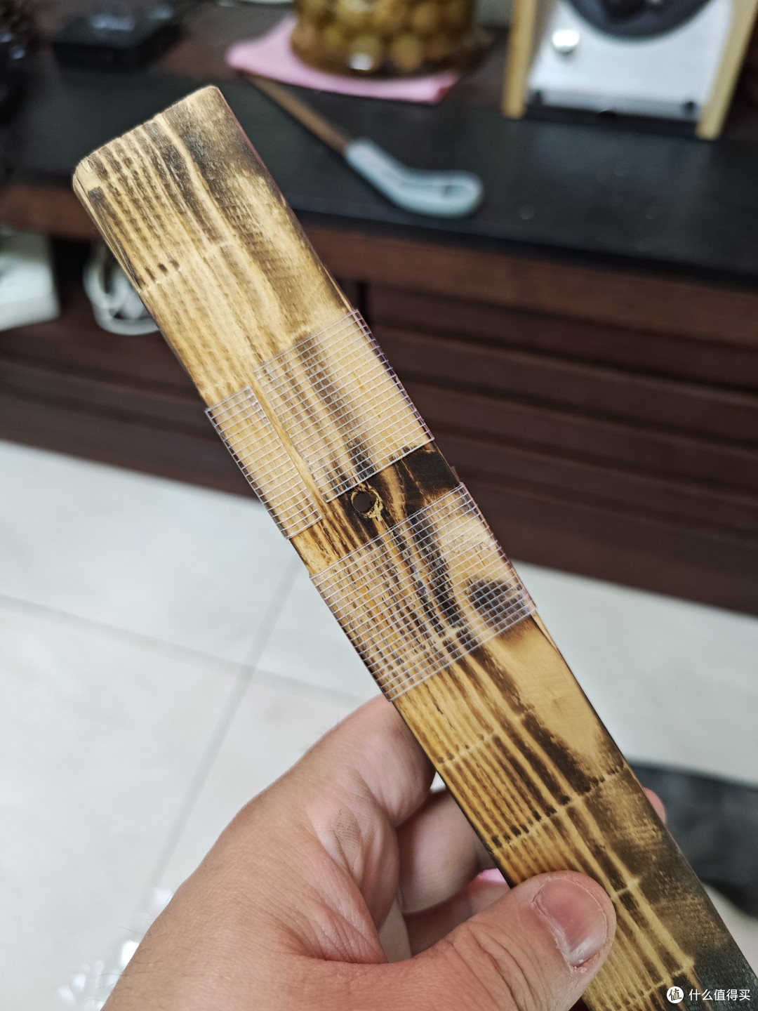 假期最后一天,做了个木棍挂东西