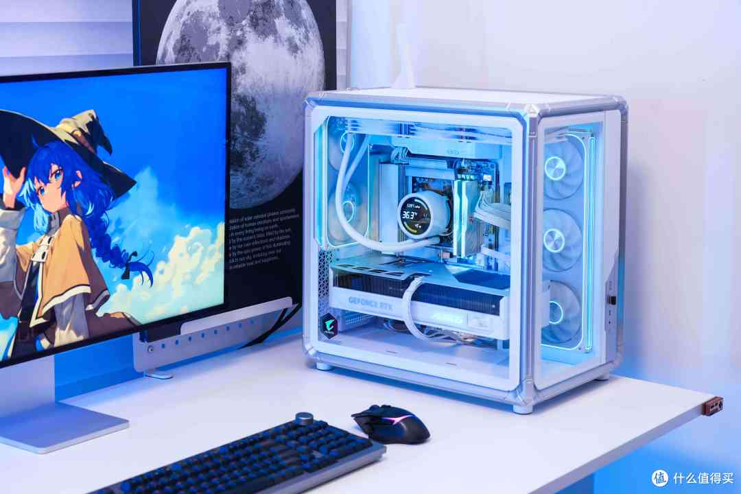 顶级银白全家桶丨乔思伯X400+5080+AERO主板，这套雪山美学咋样？