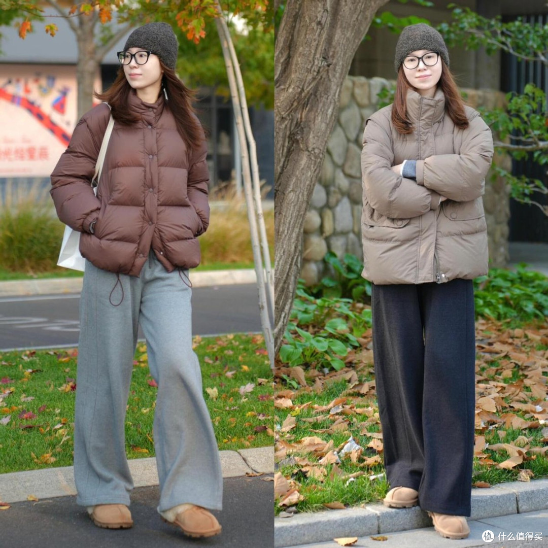 羽绒服+阔腿裤,冬春换季这样穿搭,真的美爆了,显瘦减龄又高级