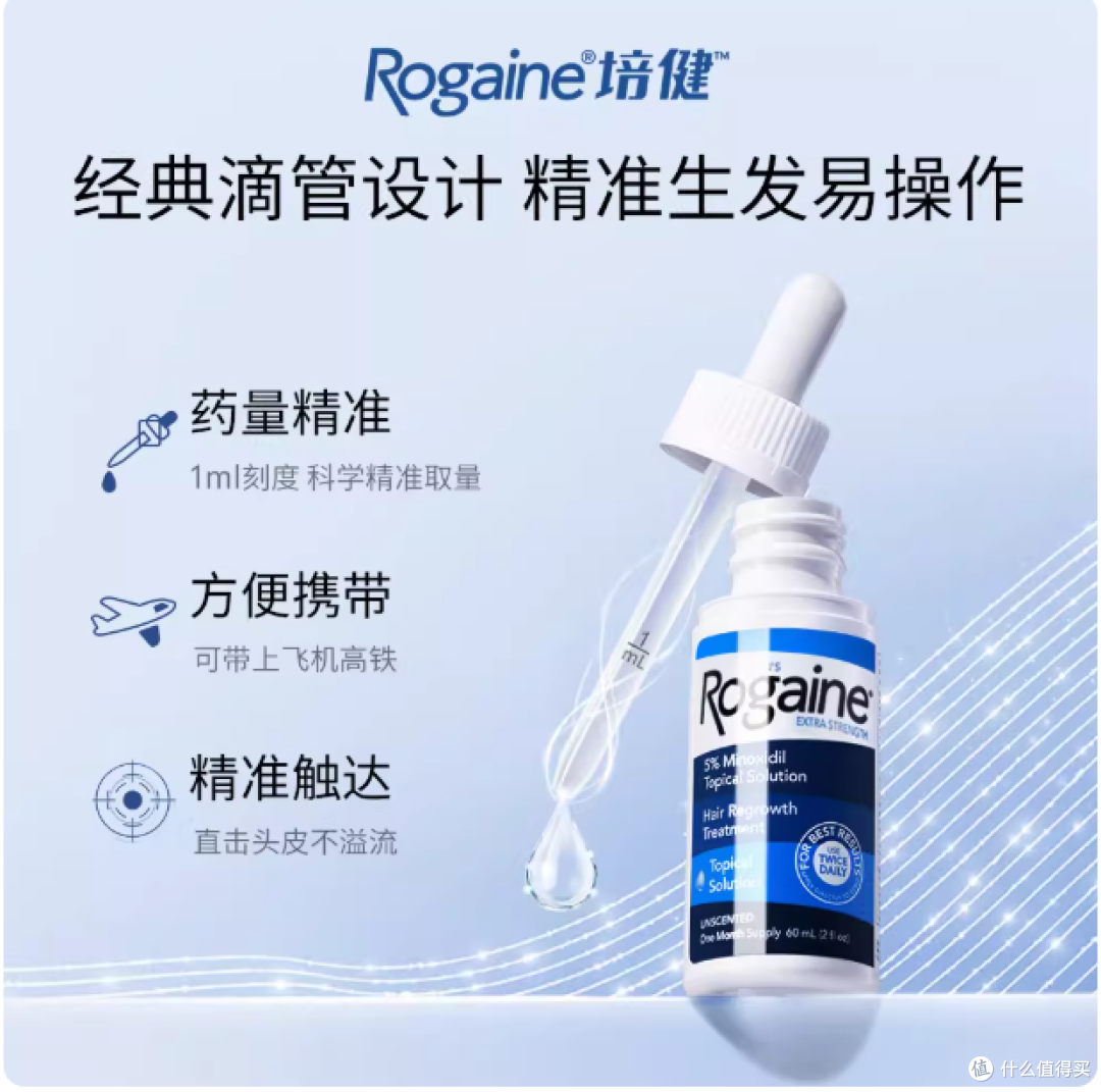 男士生发天花板|Rogaine 培健落健 5% 米诺地尔,发际线救星🔥