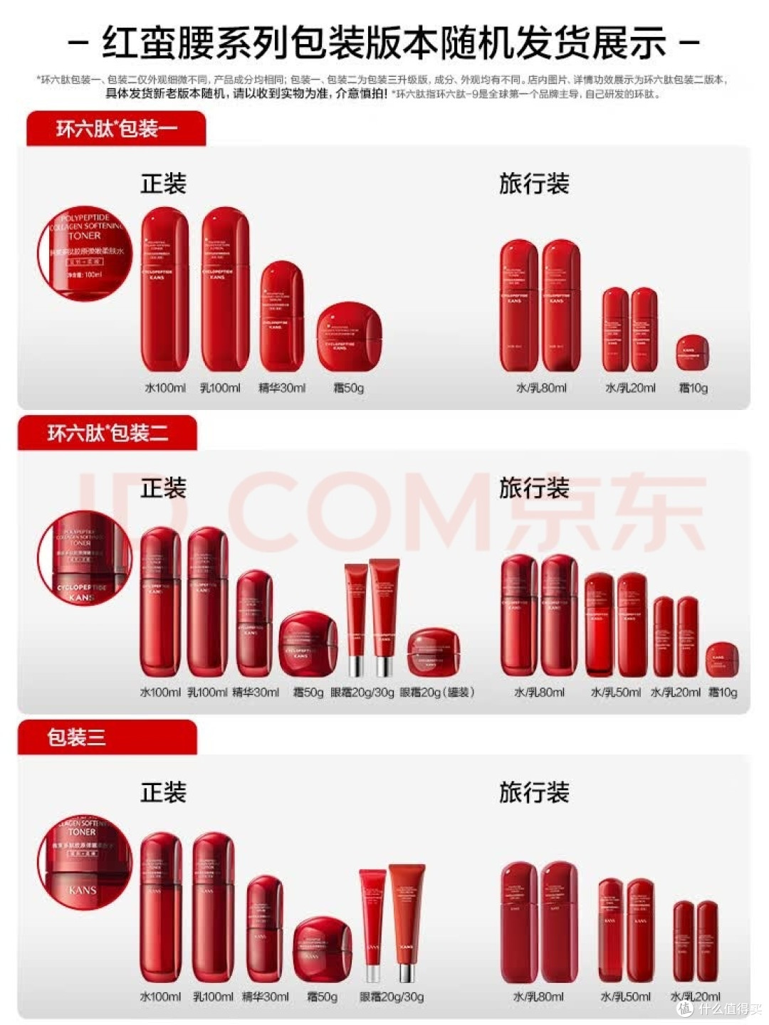 韩束红蛮腰5件套礼盒护肤品水乳套装