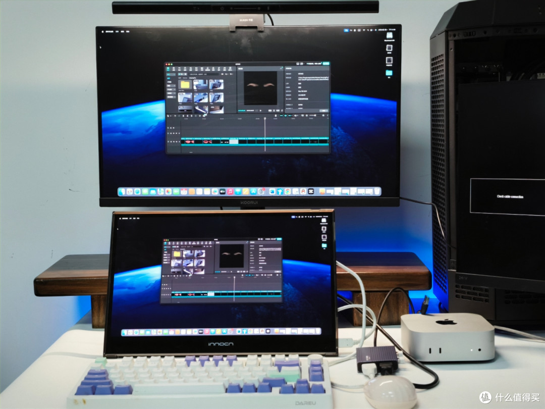 500多块,给Mac mini M4变出2个4K屏,使用阿卡西斯扩展坞真爽