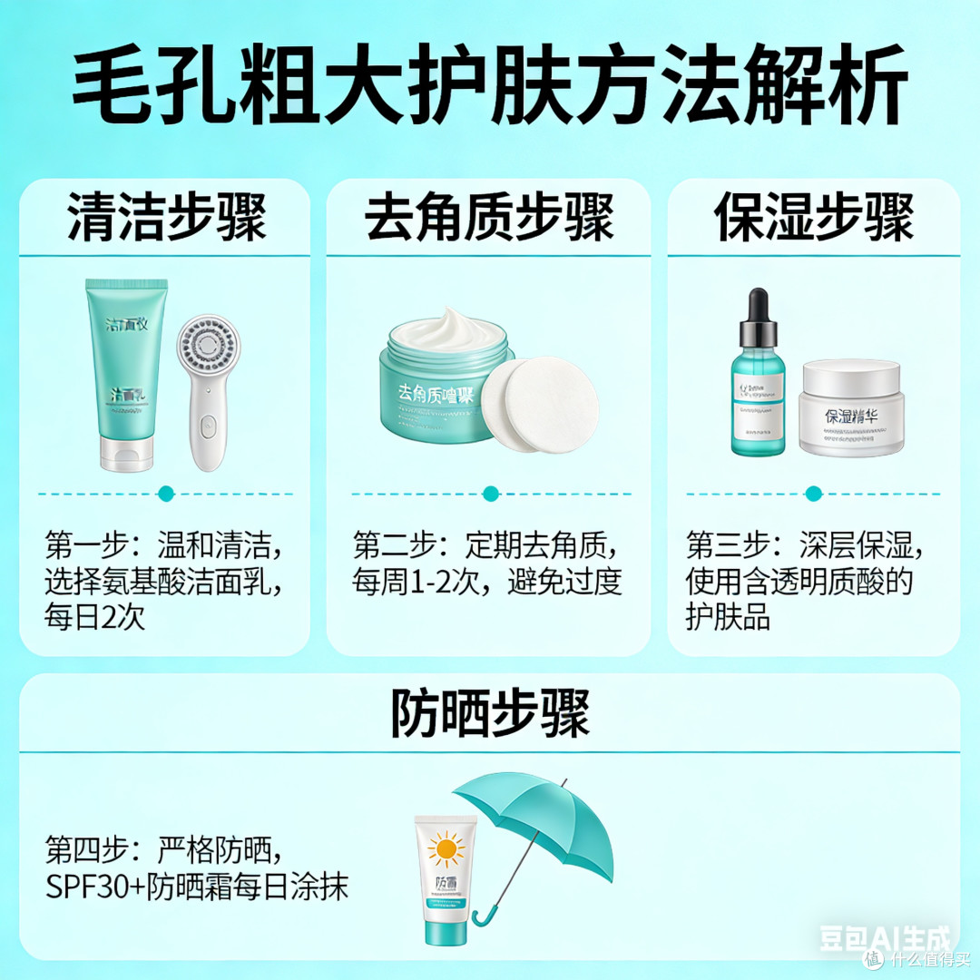 毛孔粗大护肤方法解析