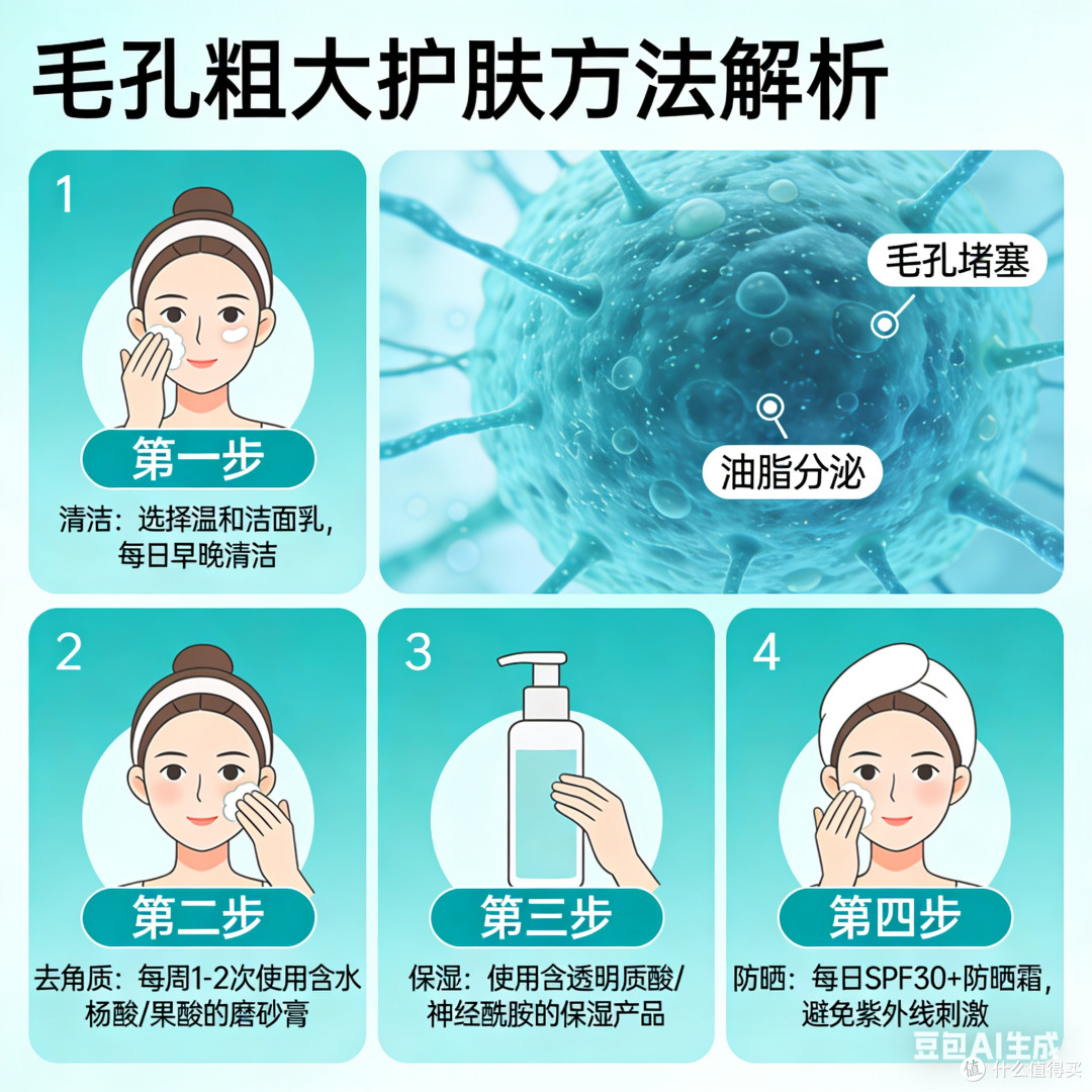 毛孔粗大护肤方法解析