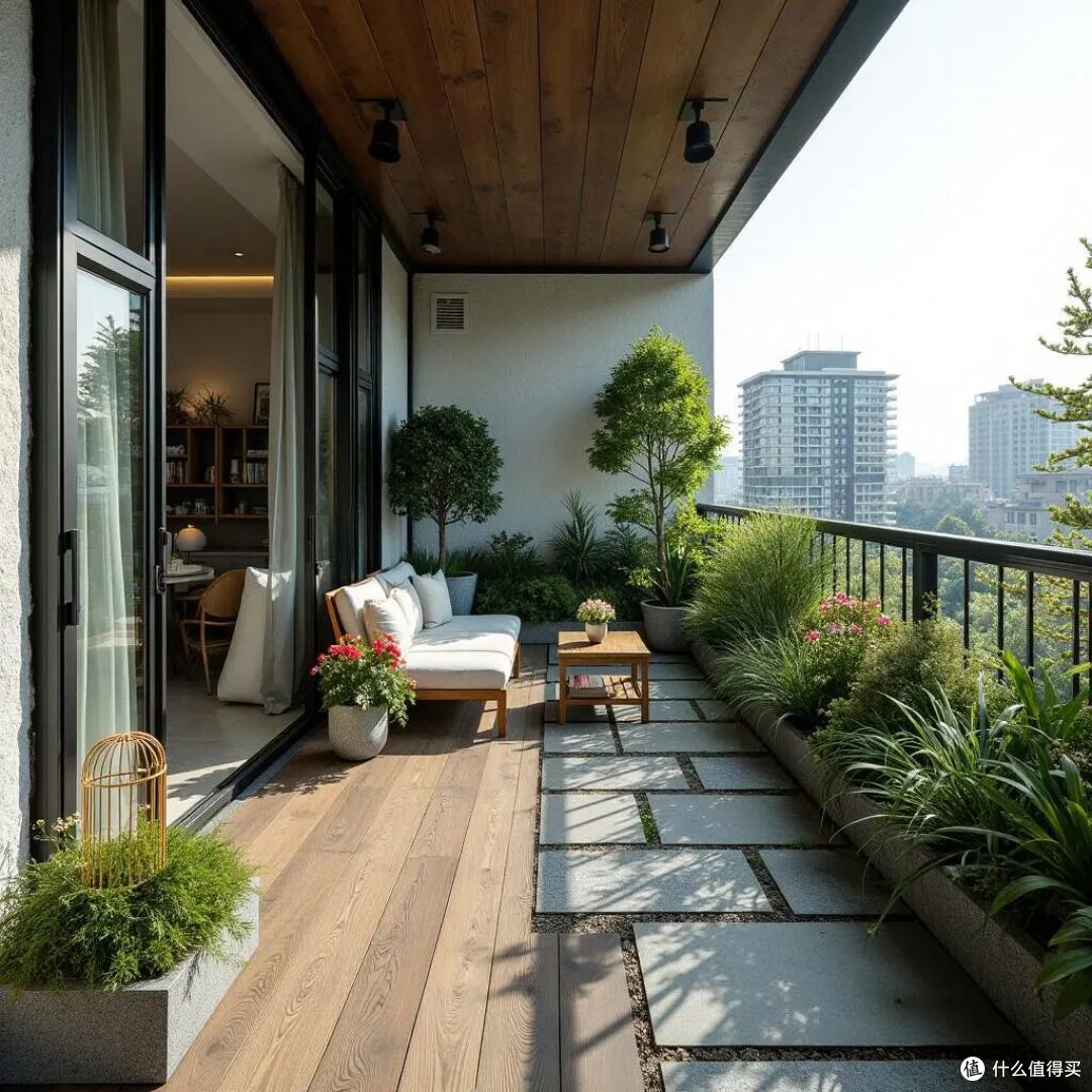 不听劝,我坚持开放式阳台,现在入住两年,发现不封阳台太爽了!