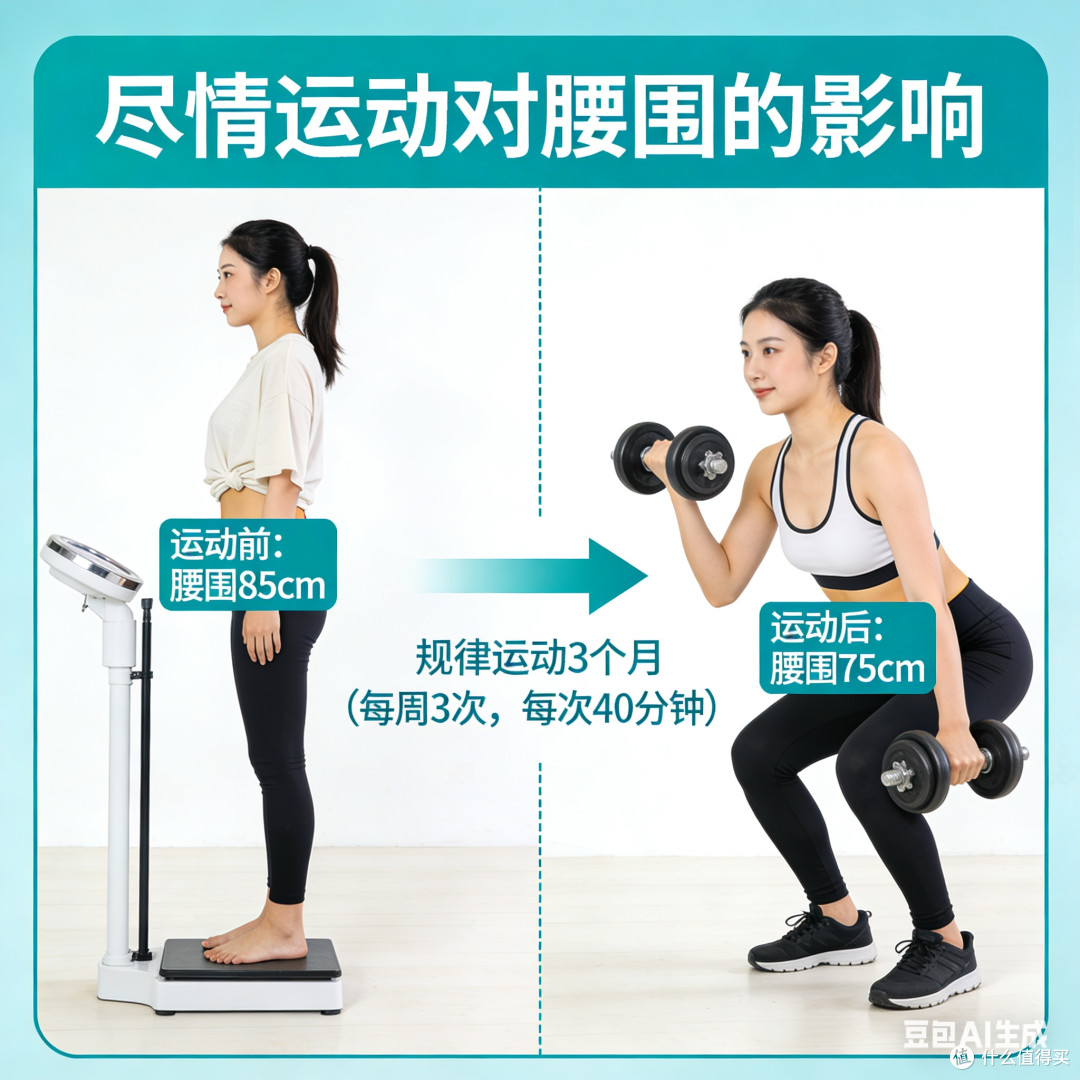 尽情运动对腰围的影响