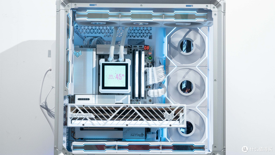 X870E纯白旗舰:蓝宝石氮动极光X870EA Phantomlink PE 主板评测