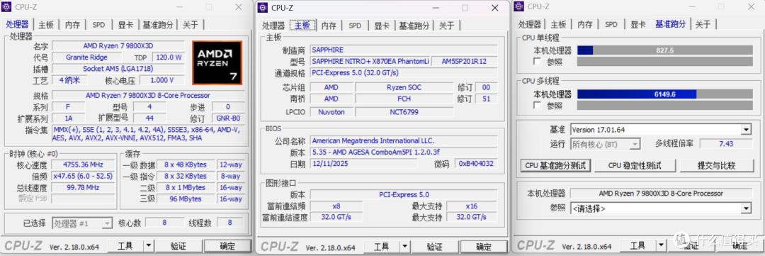 X870E纯白旗舰:蓝宝石氮动极光X870EA Phantomlink PE 主板评测