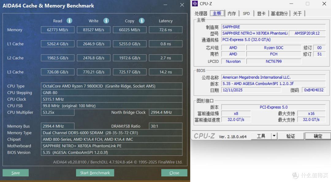 X870E纯白旗舰:蓝宝石氮动极光X870EA Phantomlink PE 主板评测