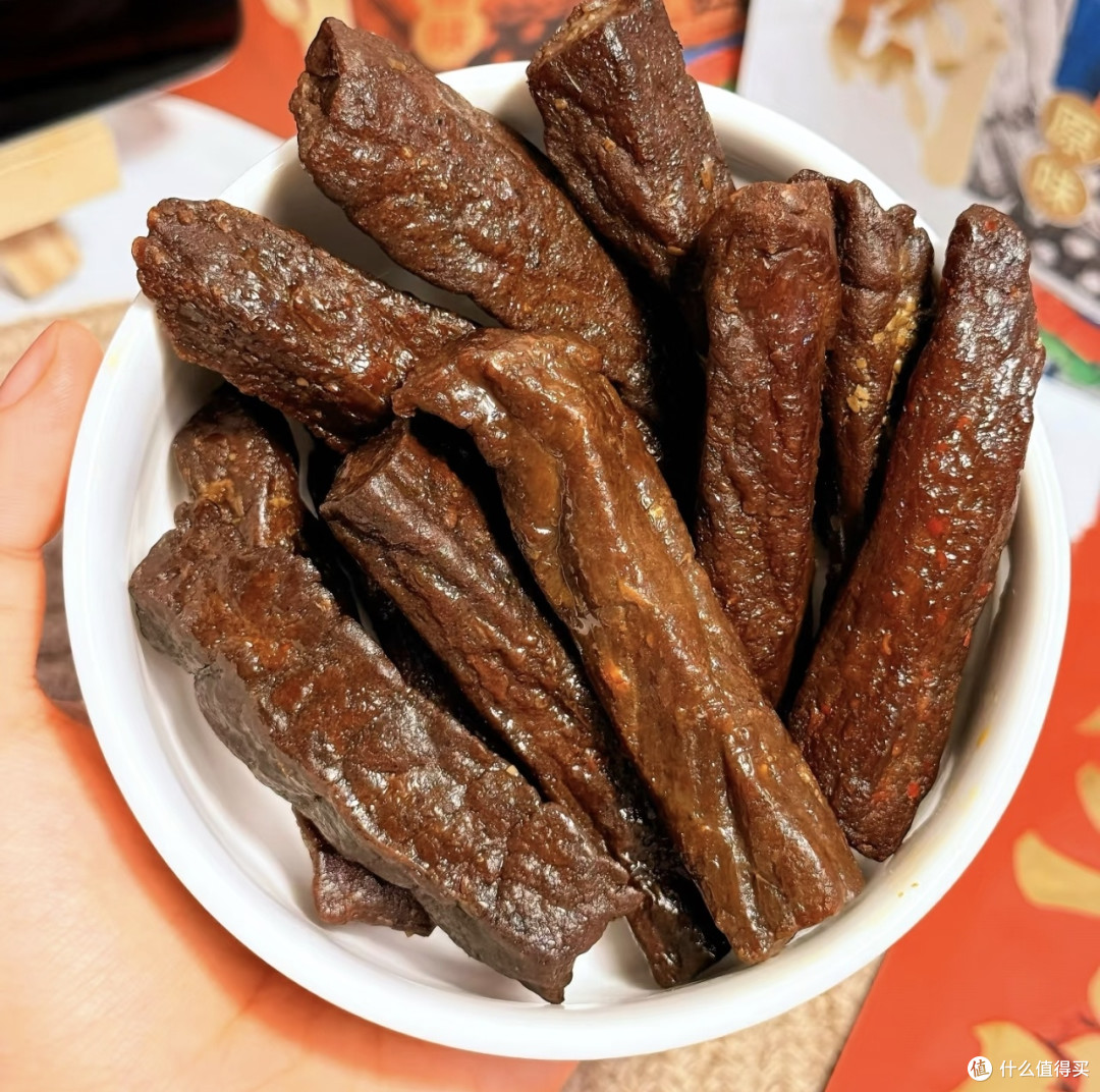 内蒙古黄牛肉干,口感湿润柔韧