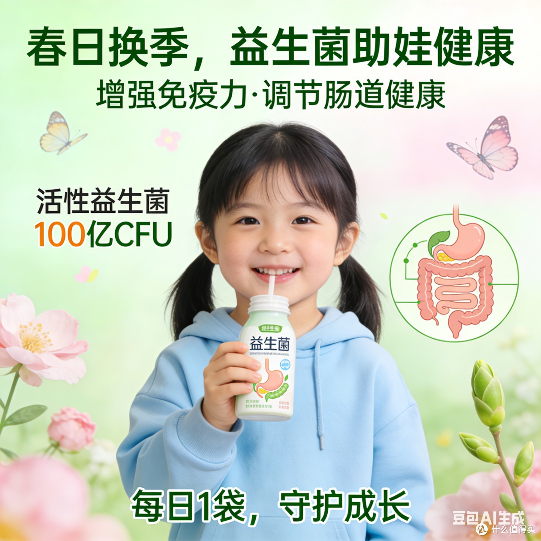 春日换季,益生菌助娃健康